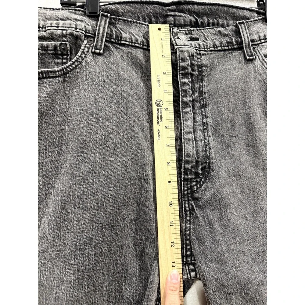 Levi's 541 Athletic Taper Men 42x36 Gray Acid Wash Denim Jeans
